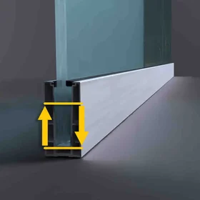 Ajustement du verre en hauteur